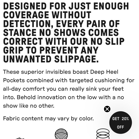 Stance icon no show socks. 10 prs women’s sz medium. 9 icon & 1 different style - Picture 4 of 6